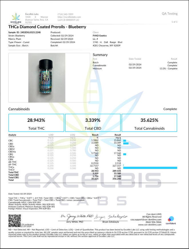 FVKD Exotics Liquid Diamond Blueberry