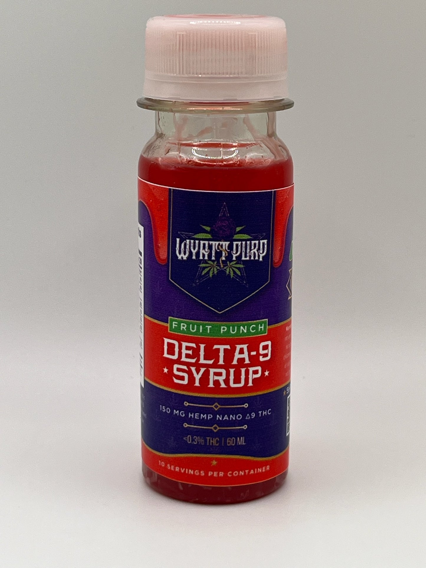 Wyatt Purp Fruit Punch Delta 9 Syrup