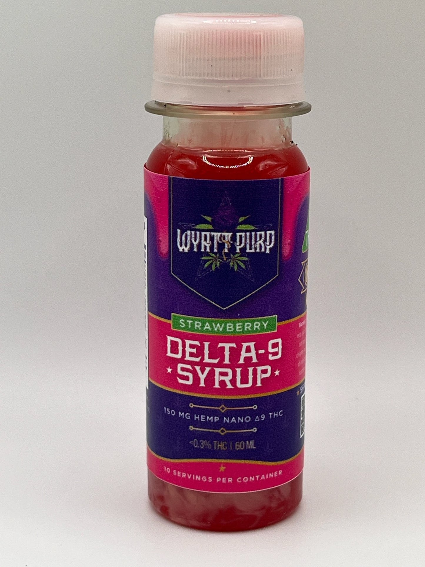 Wyatt Purp Strawberry Delta 9 Syrup