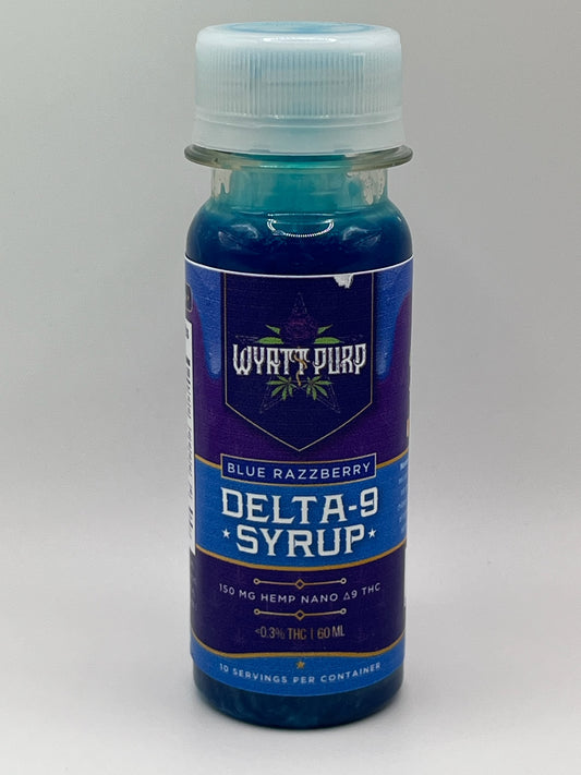 Wyatt Purp Blue Razzberry Delta 9 Syrup